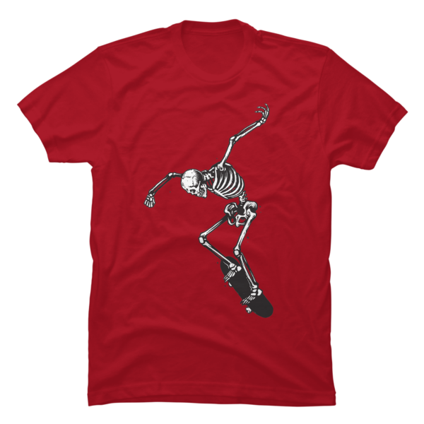 skeleton skater shirt